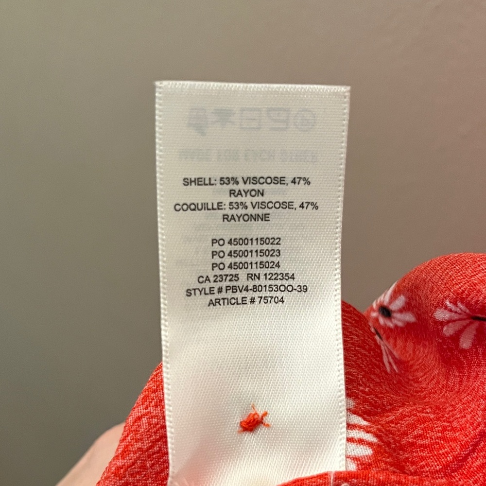 Aritzia Wilfred Red Floral Midi Dress - Picture 8 of 10